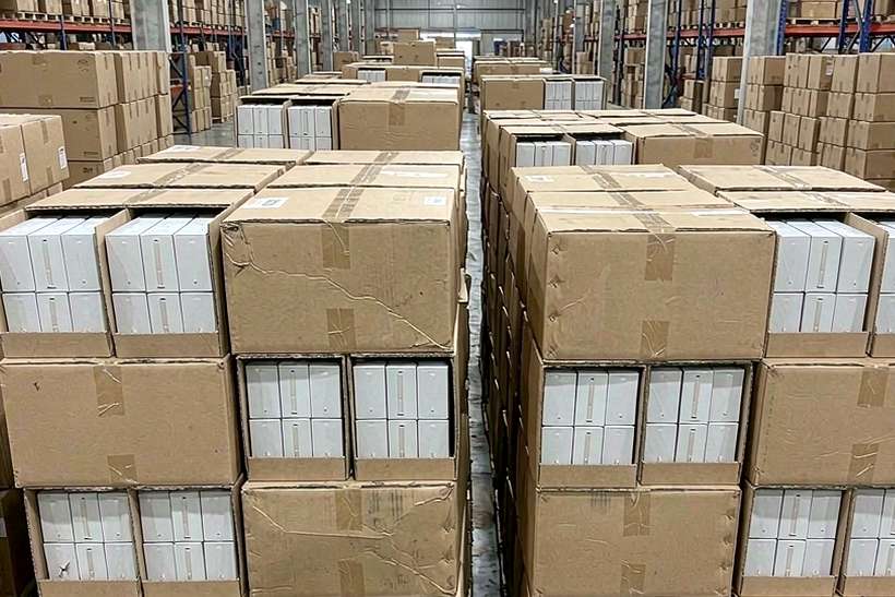 Restocking Elektronna Ya Sisgareta bundles — container load